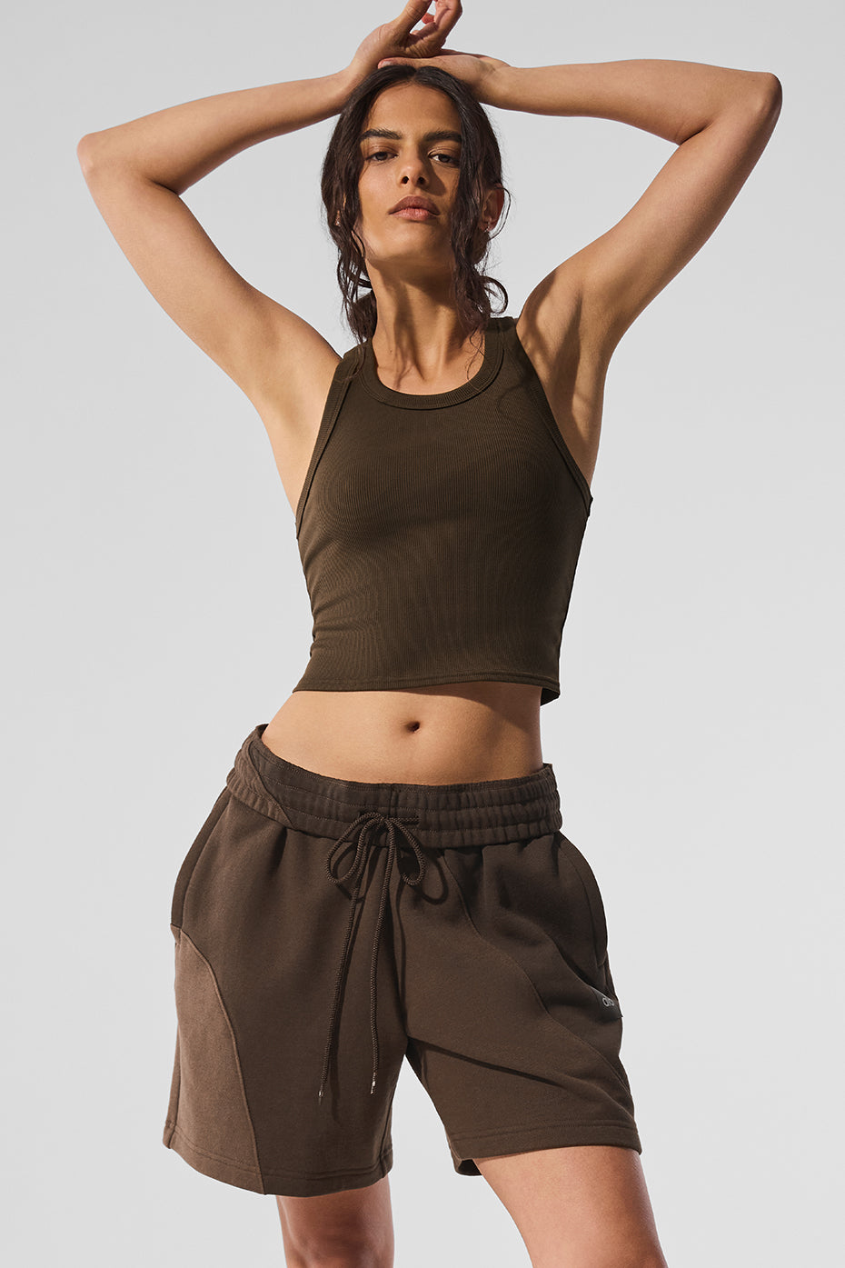Alo Yoga 7" Make Waves Short - Espresso Tonal