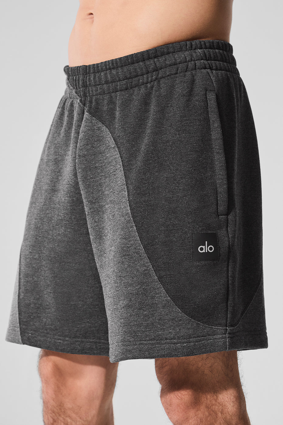 Alo Yoga 7" Make Waves Short - Dark Heather Grey Tonal