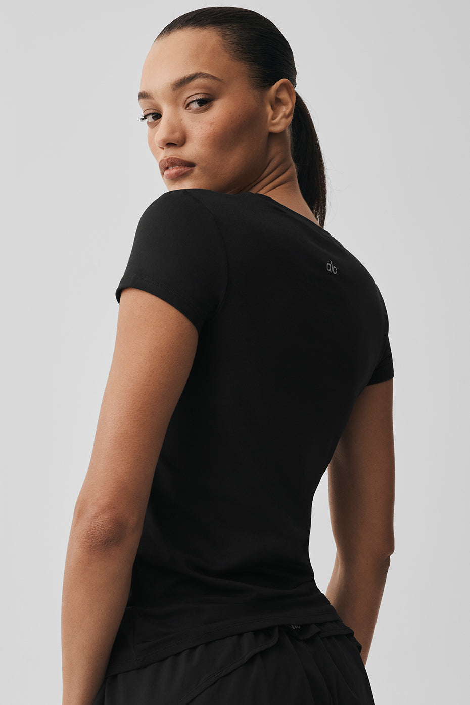 Alo Yoga Alosoft Finesse Tee - Black