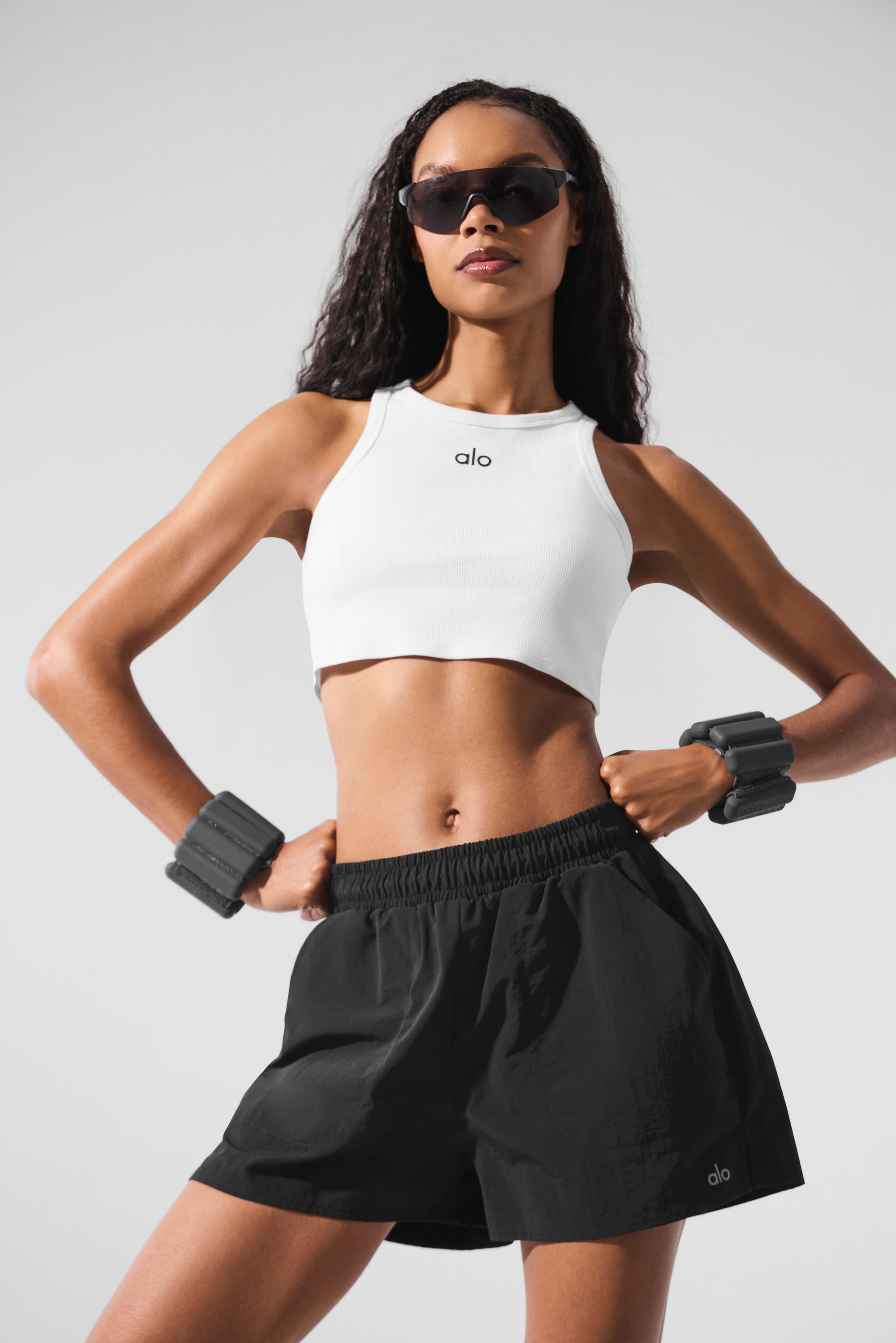 Alo Yoga Aspire Tank - White/Black