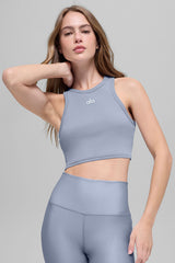 Alo Yoga Aspire Tank - Winter Frost/White