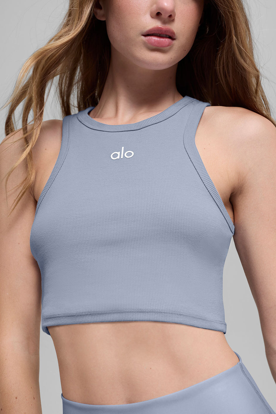 Alo Yoga Aspire Tank - Winter Frost/White