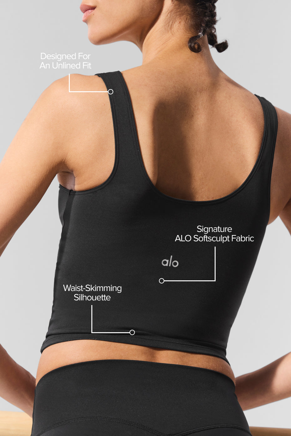 Alo Yoga ALO Softsculpt Tank - Black