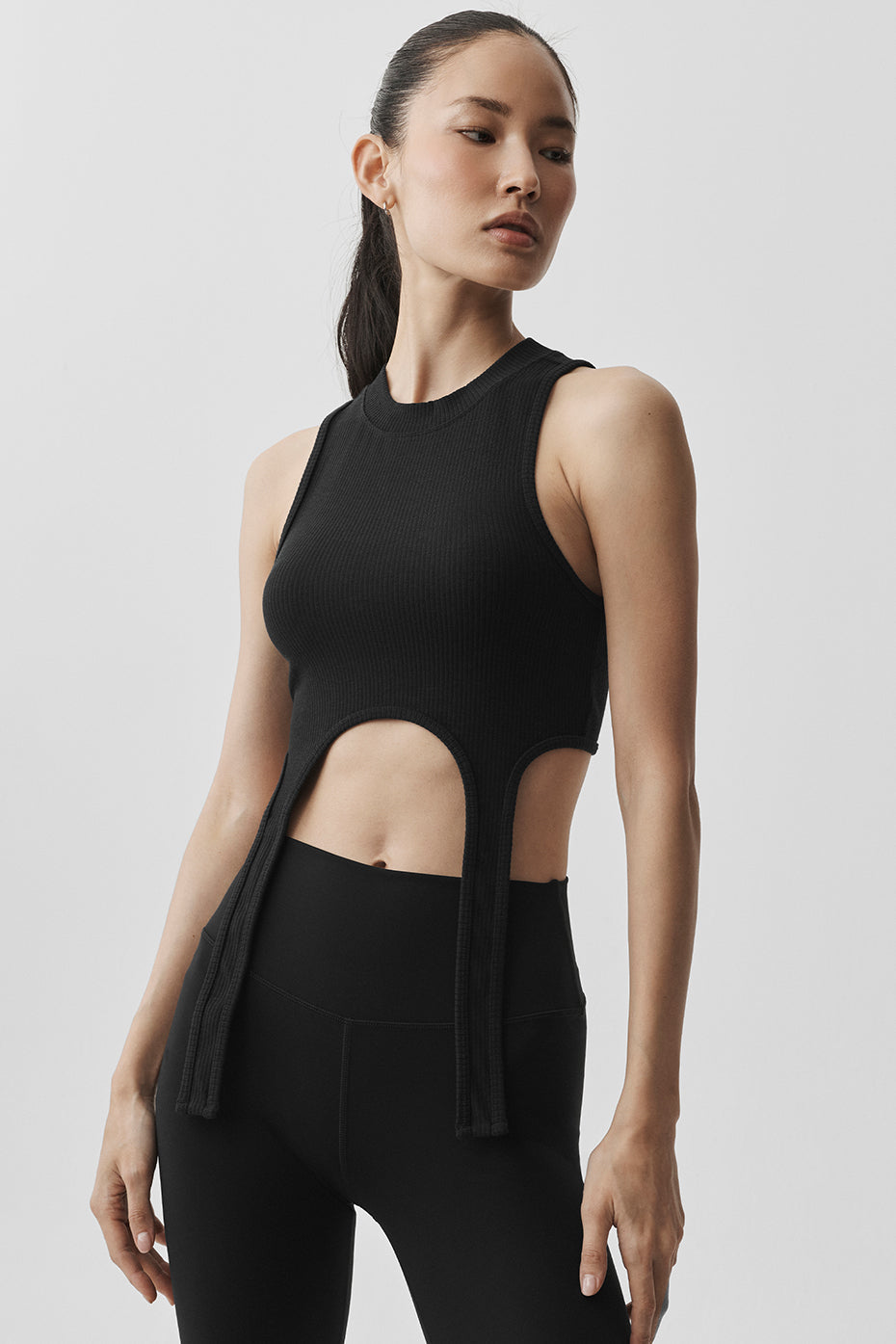 Alo Yoga Wellness Rib Flaunt Tank - Black