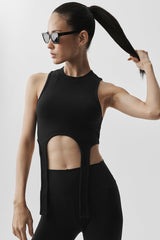 Alo Yoga Wellness Rib Flaunt Tank - Black