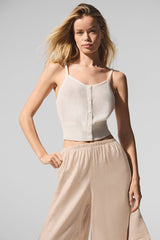 Alo Yoga Sheer Cashmere Tank - Ivory