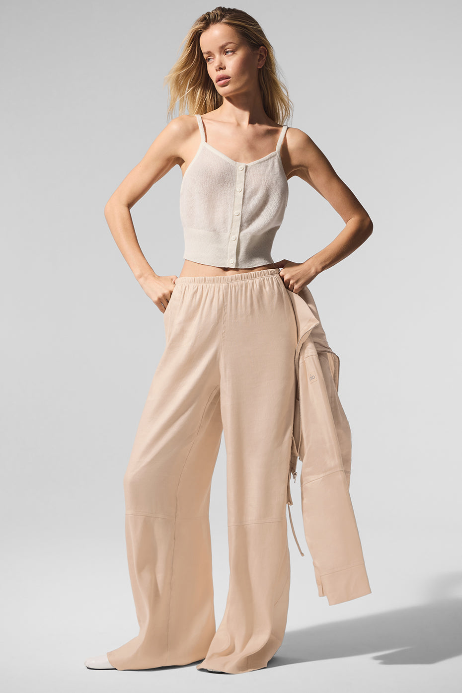 Alo Yoga Sheer Cashmere Tank - Ivory