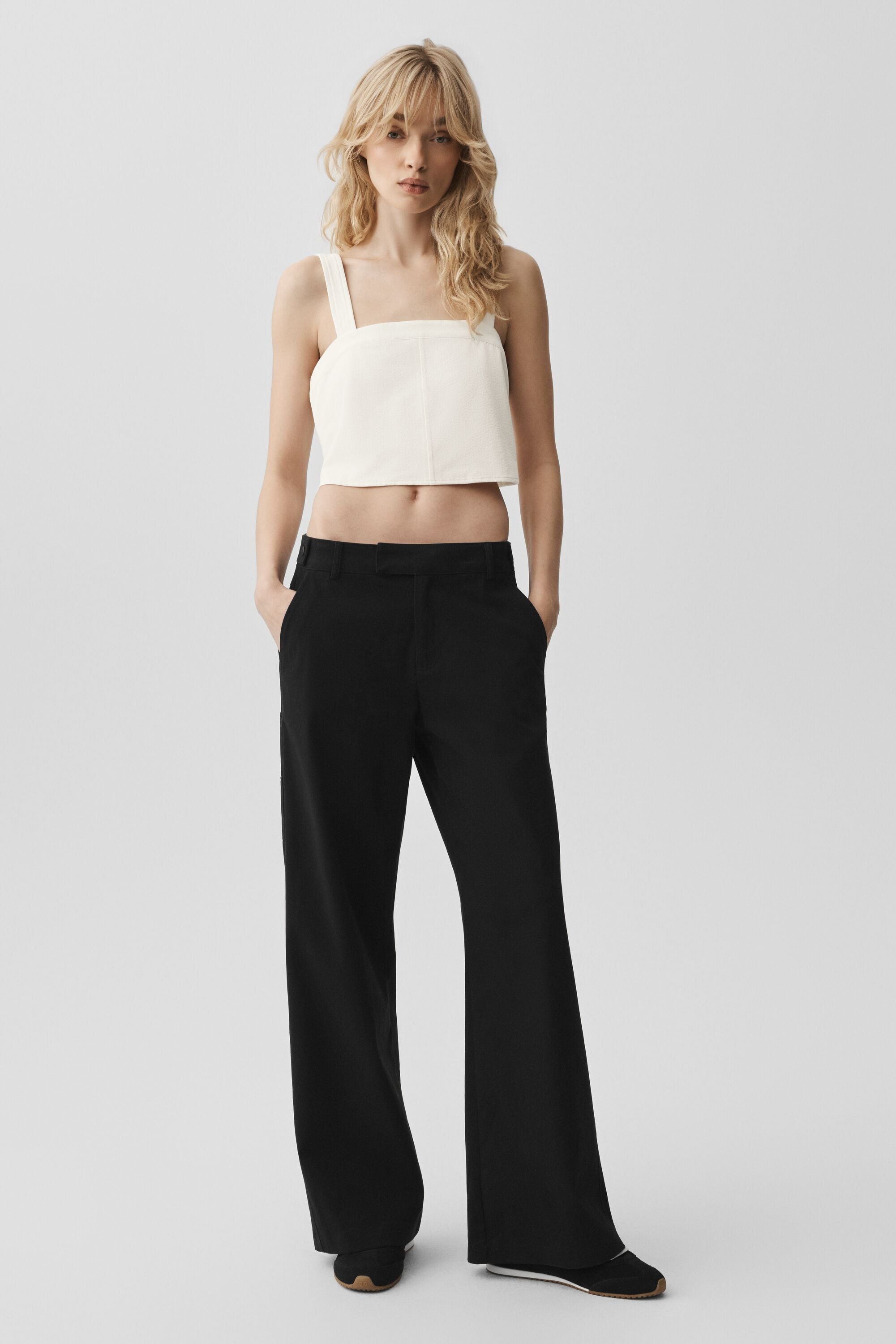 Alo Yoga Cropped Dreamscape Tank - Ivory