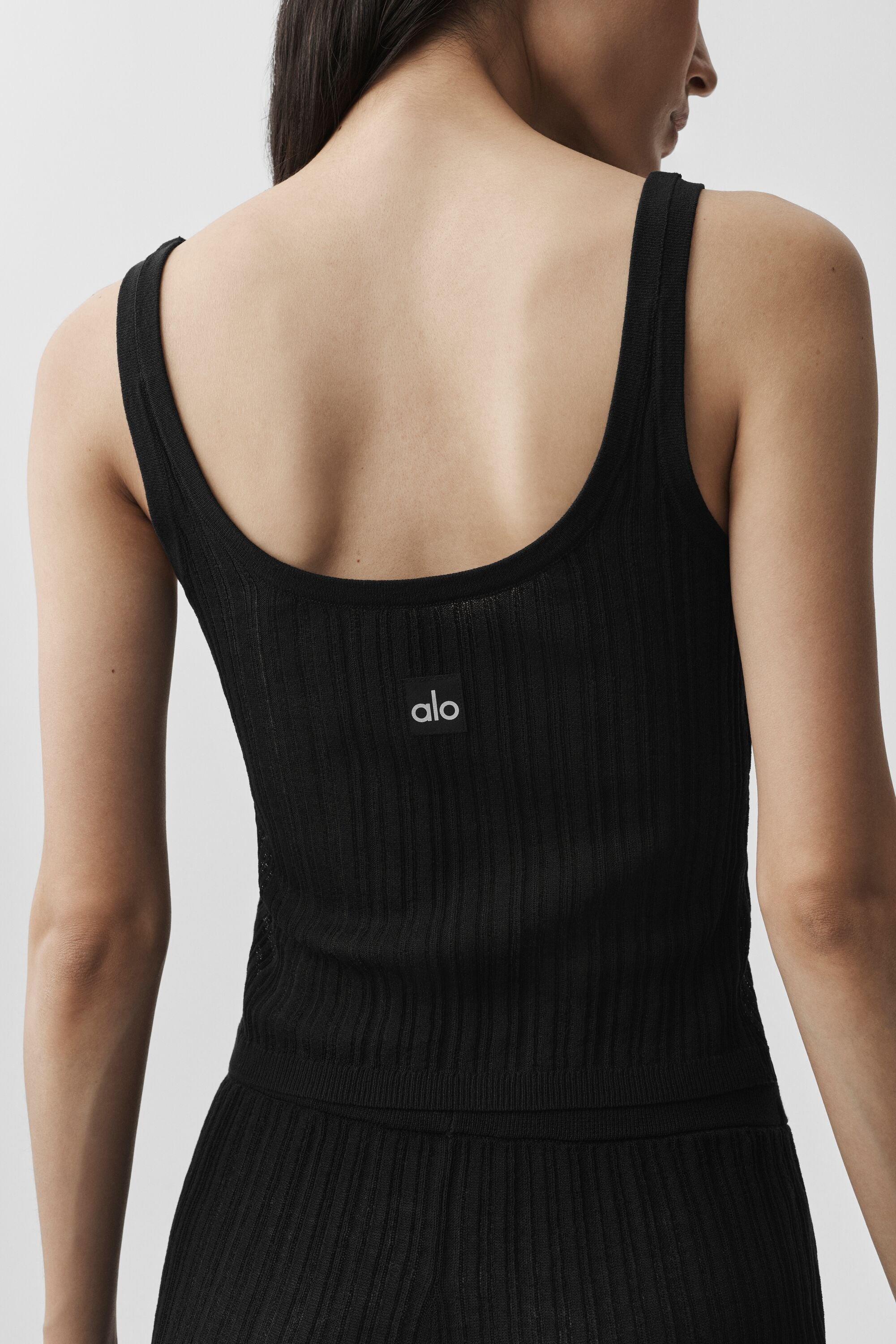 Alo Yoga Sweater Sunlit Tank - Black