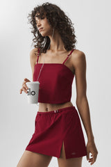 Alo Yoga Cropped Connection Tank - Summer Romance Red