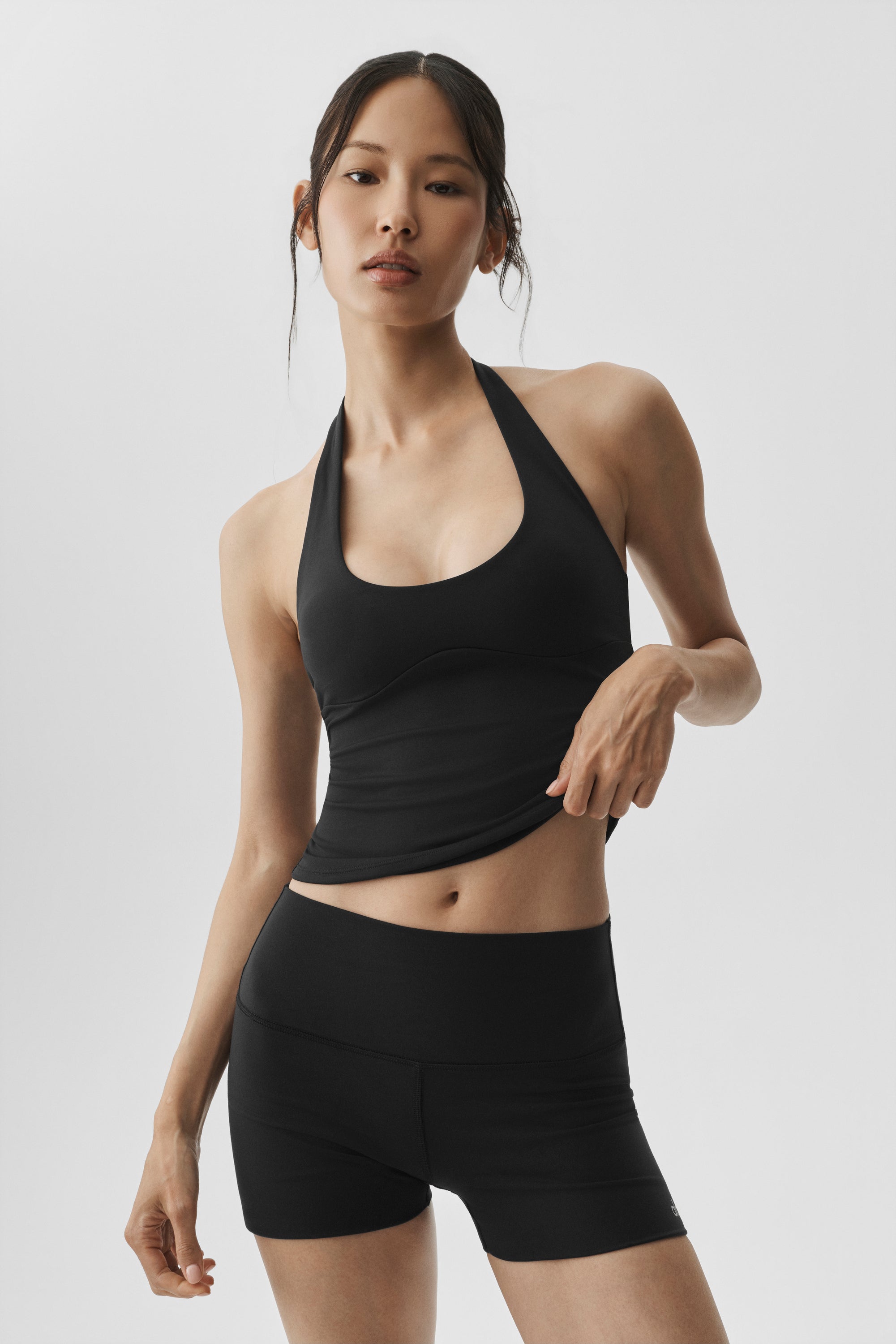 Alo Yoga ALO Softsculpt Precision Halter Tank - Black