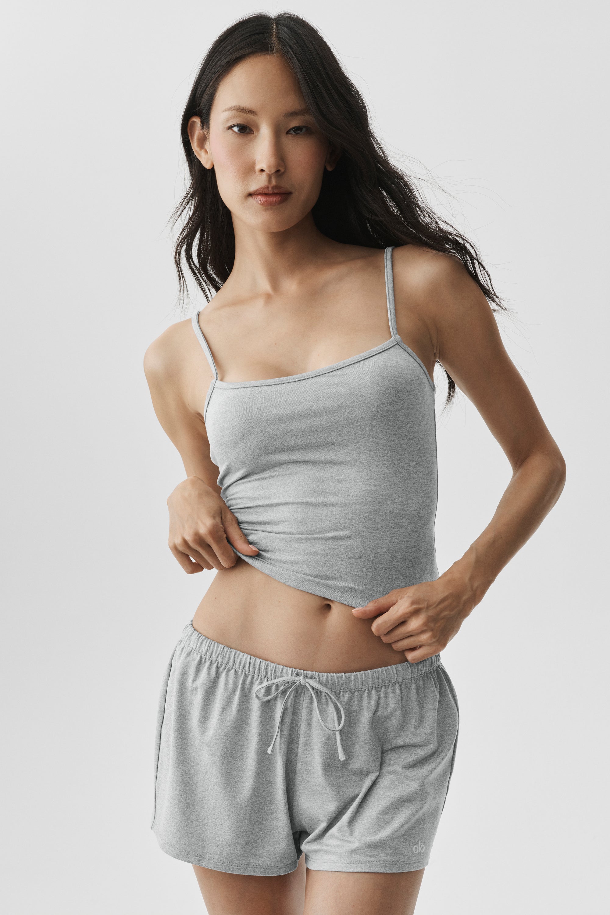 Alo Yoga Alosoft Finesse Cami Tank - Vintage Athletic Heather
