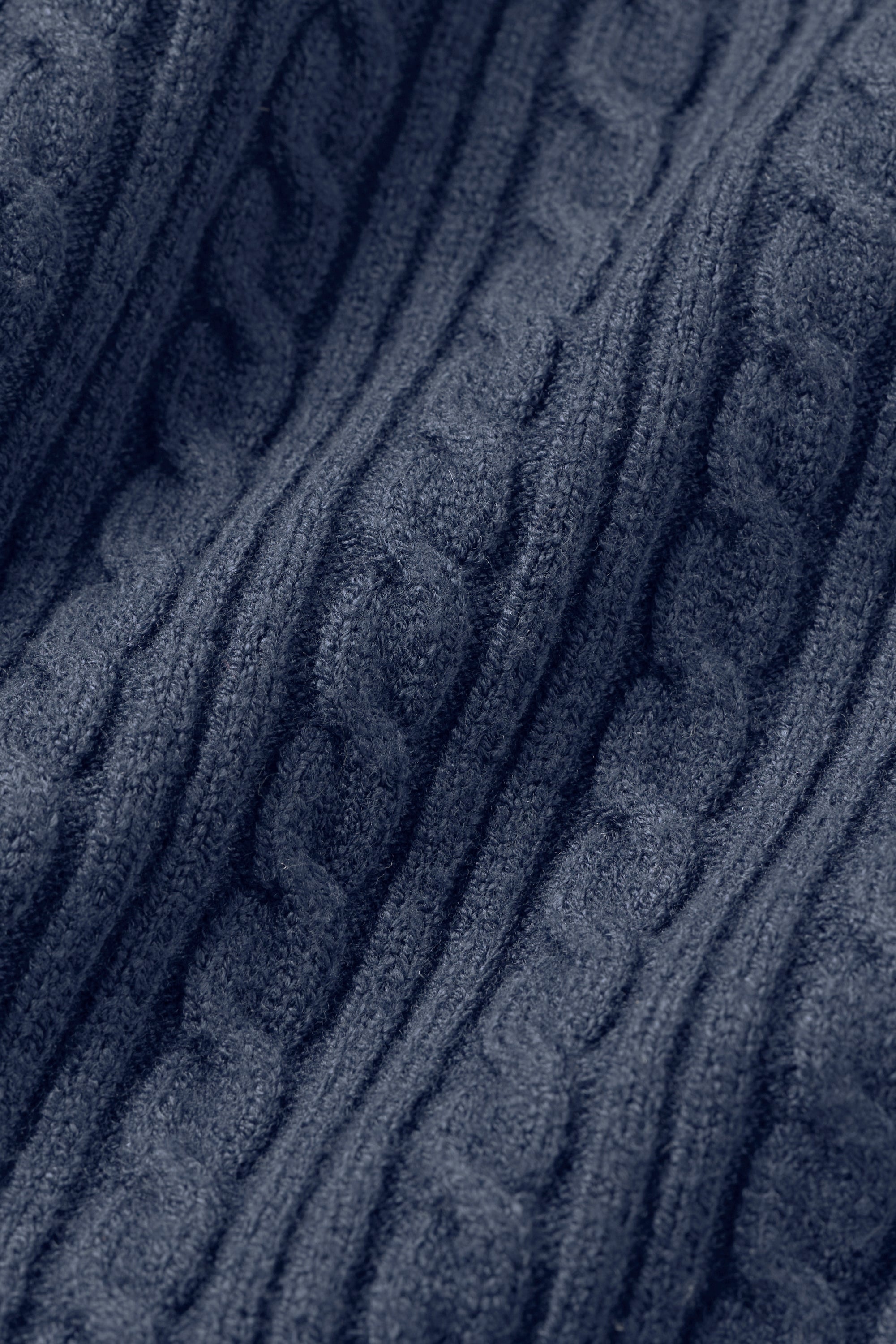 Alo Yoga Mini Cable Sweater Cardigan - Navy