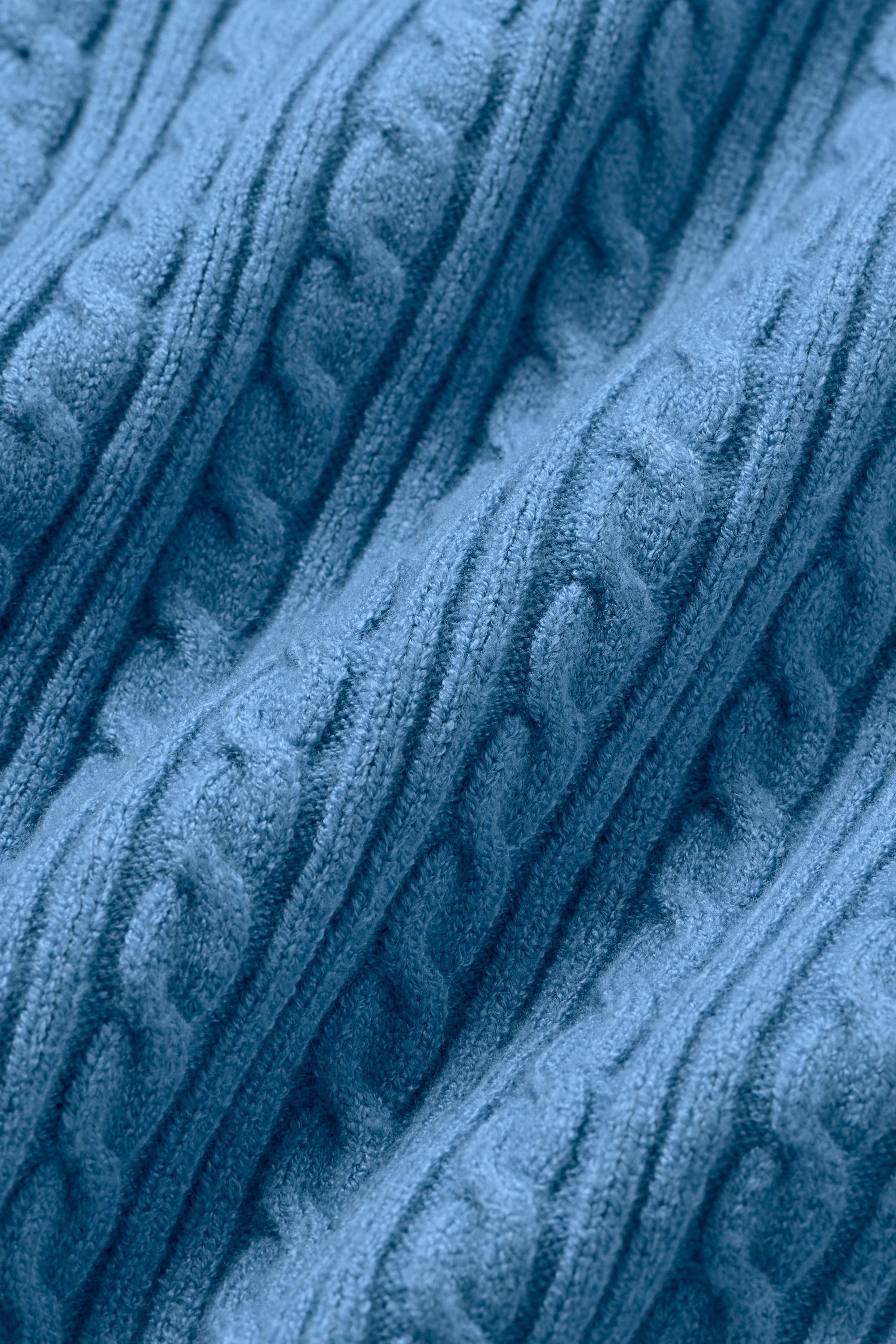 Alo Yoga Mini Cable Sweater Cardigan - California Blue