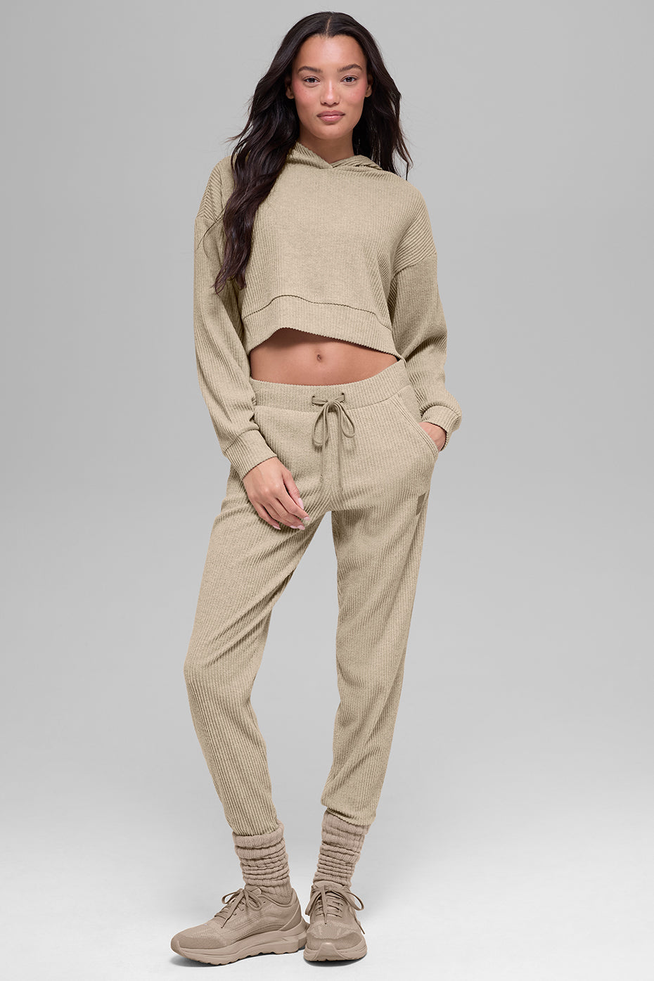 Alo Yoga Muse Hoodie - Gravel Heather