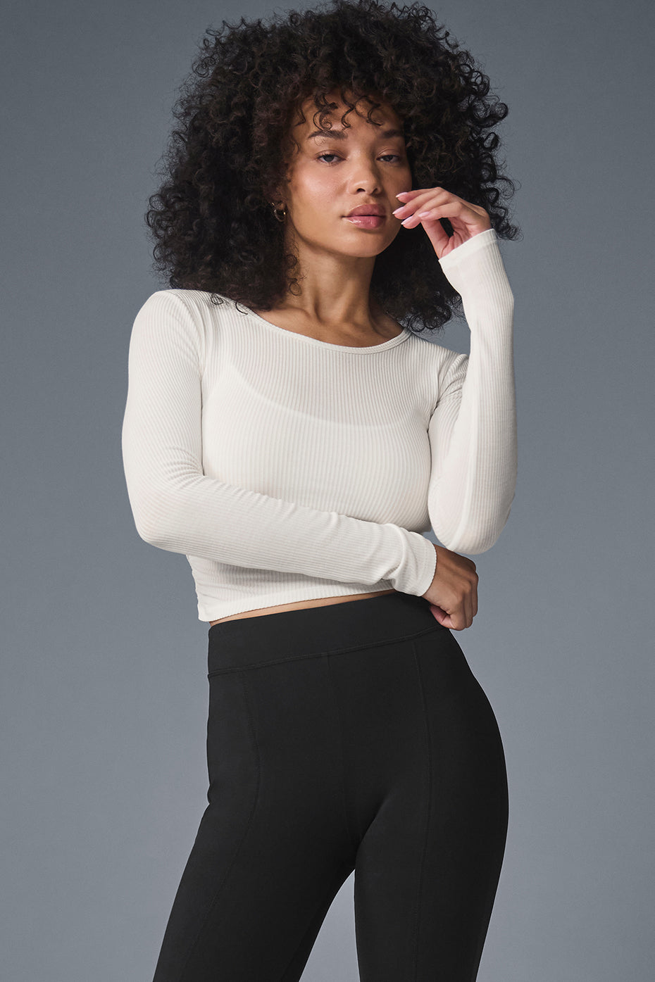 Alo Yoga Gather Long Sleeve - Ivory