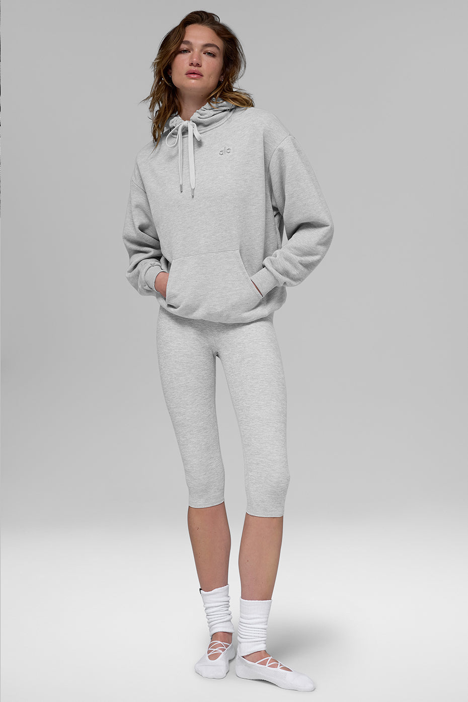Alo Yoga Accolade Hoodie - Athletic Heather Grey