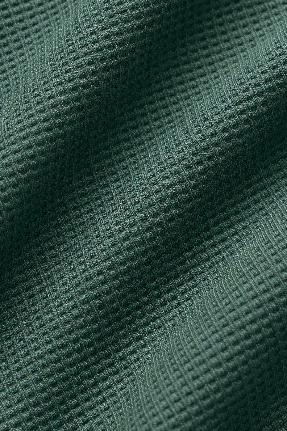 Alo Yoga Waffle Weekend Escape Mock Neck Long Sleeve - Clover Green