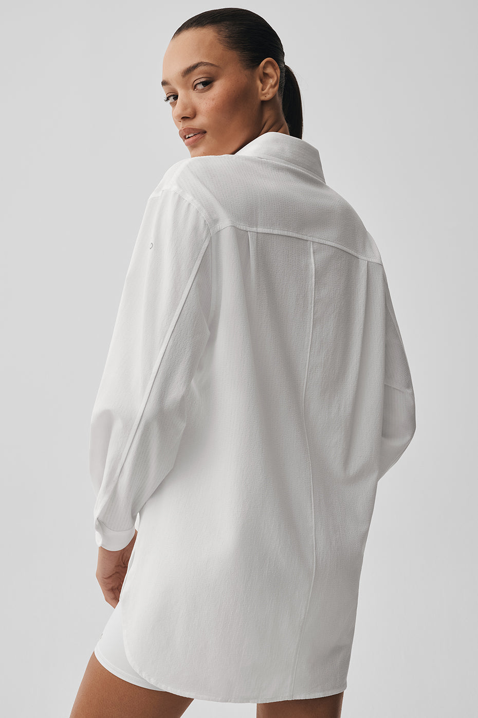 Alo Yoga Dreamscape Button Down Long Sleeve - White