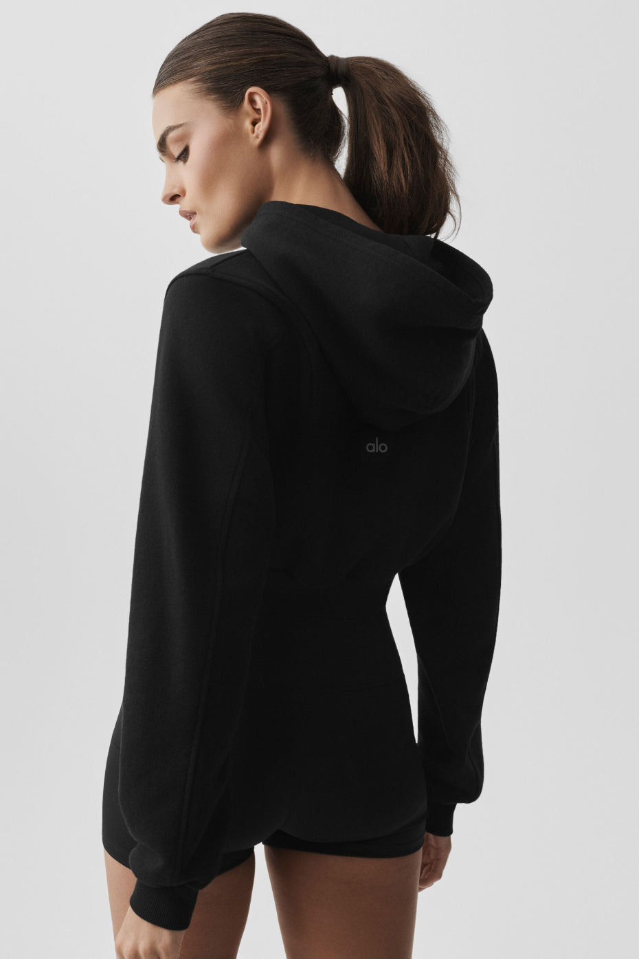 Alo Yoga Sweet Escape Zip Up Hoodie - Black