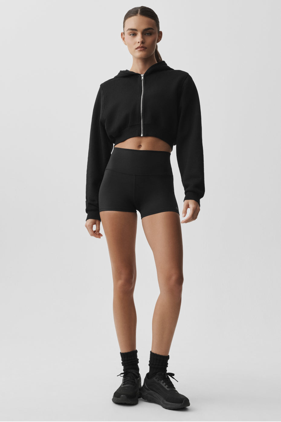 Alo Yoga Sweet Escape Zip Up Hoodie - Black