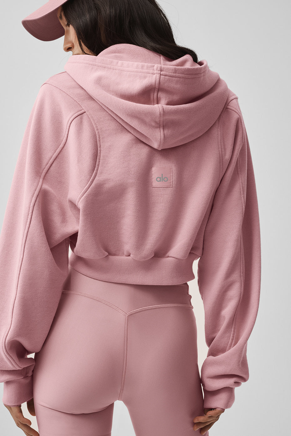 Alo Yoga Sweet Escape Zip Up Hoodie - Vintage Pink