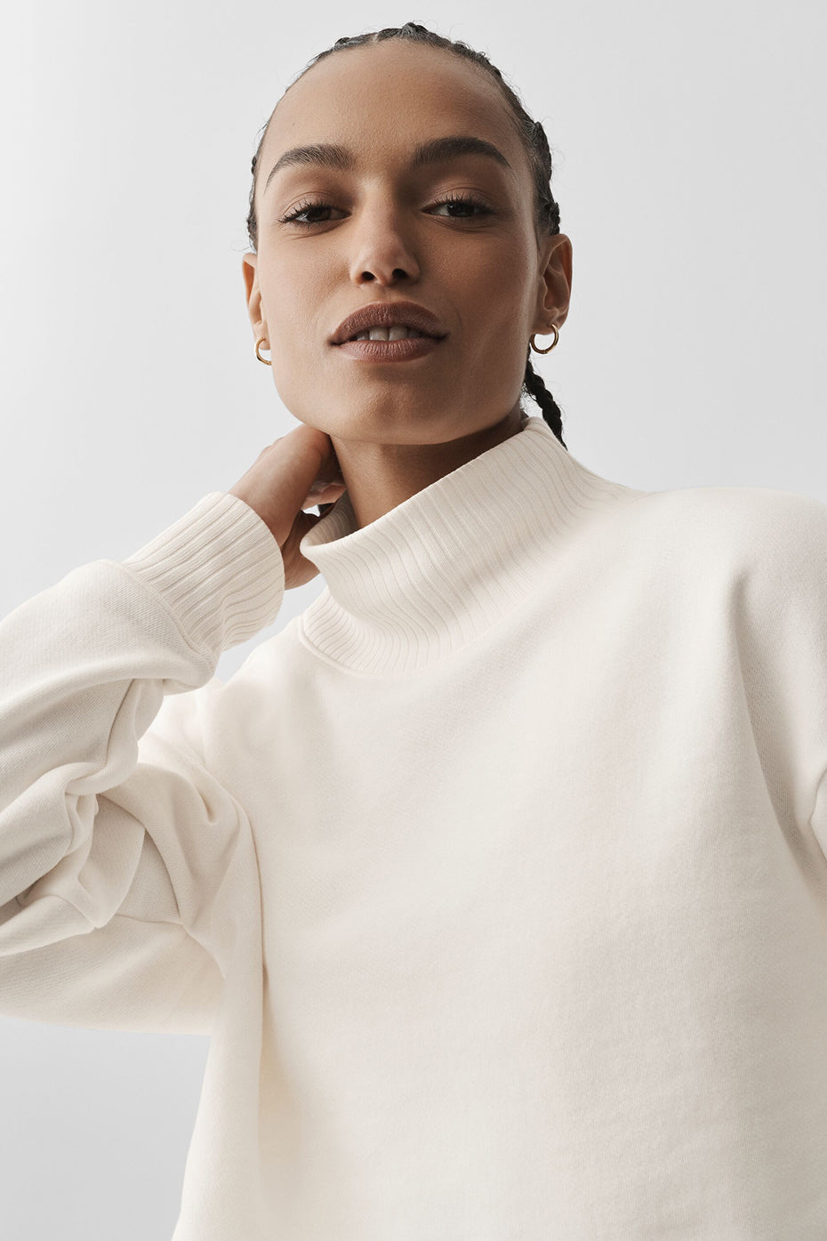 Alo Yoga Cropped Serenity Coverup - Ivory