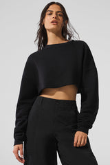 Alo Yoga Extreme Cropped Pullover - Black
