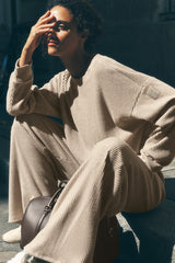Alo Yoga Muse Crew Neck Pullover - Gravel Heather