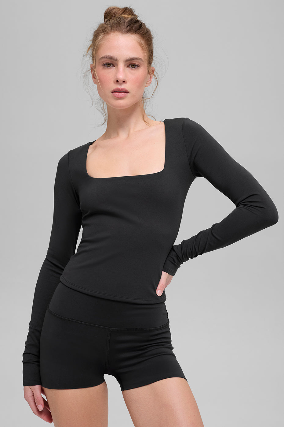 Alo Yoga ALO Softsculpt Precision Long Sleeve - Black