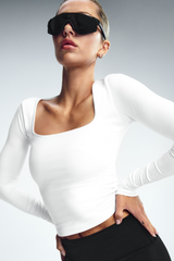 Alo Yoga ALO Softsculpt Precision Long Sleeve - White