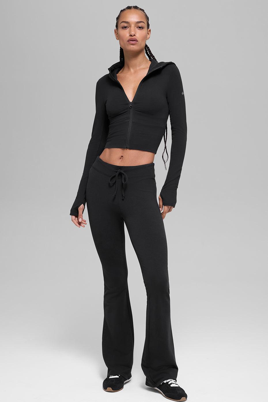 Alo Yoga Sway Full Zip Hoodie - Black