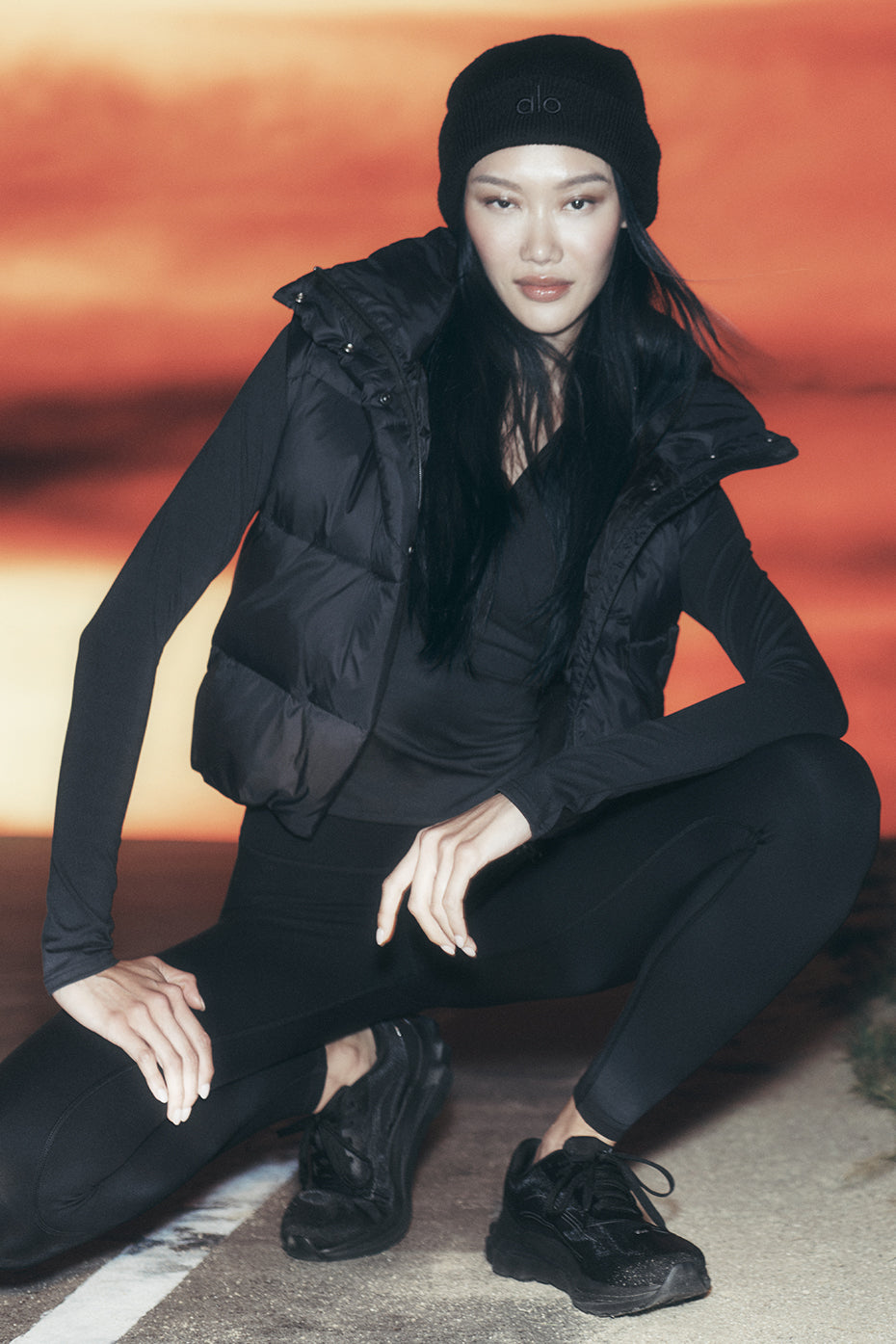Alo Yoga Gold Rush Puffer Vest - Black