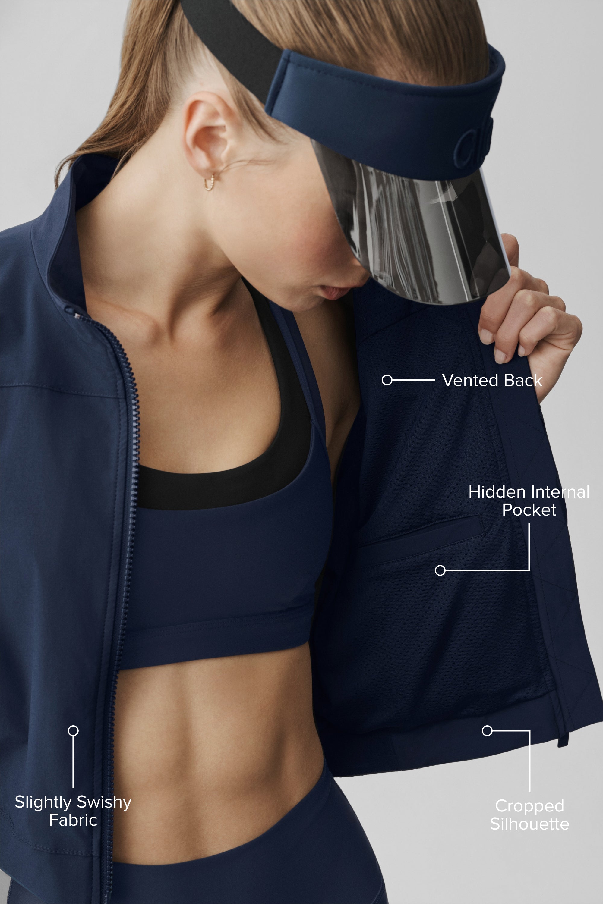 Alo Yoga Clubhouse Jacket - Navy