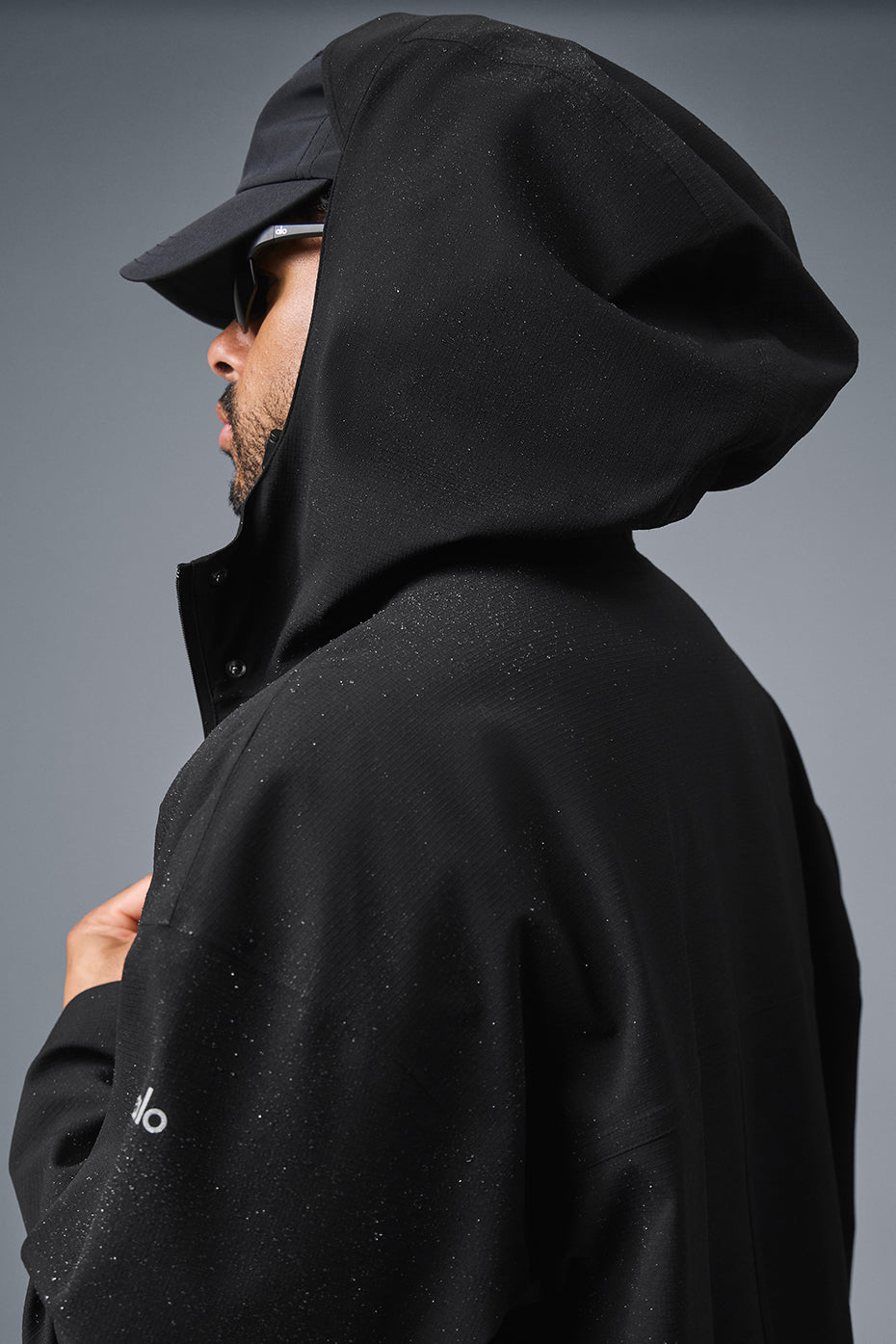 Alo Yoga Rain Or Shine Long Coat - Black