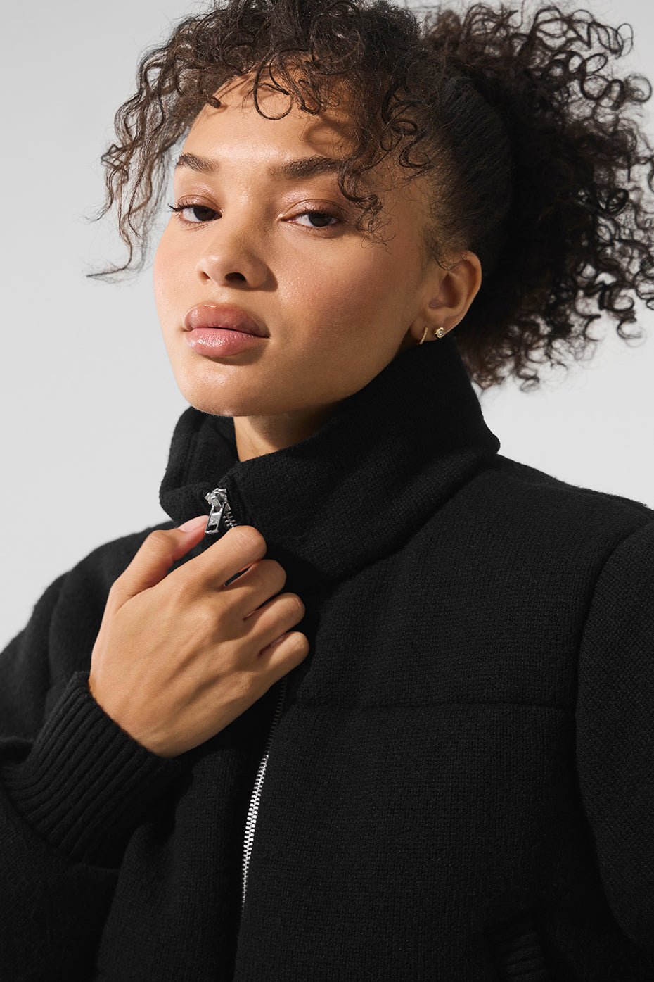 Alo Yoga Darling Sweater Puffer - Black