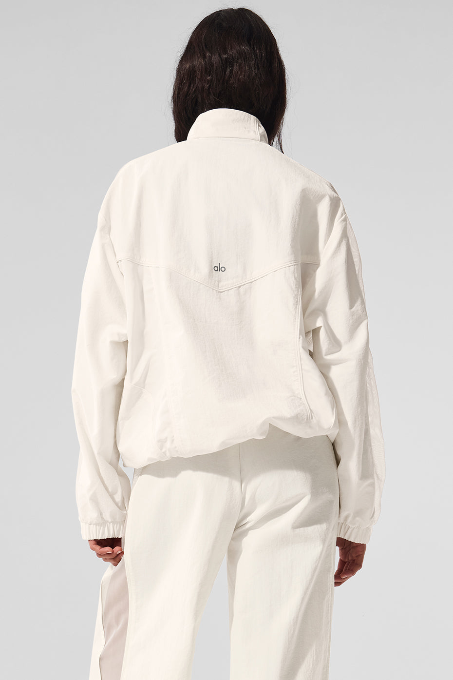 Alo Yoga Origin Full-Zip Track Jacket - Ivory