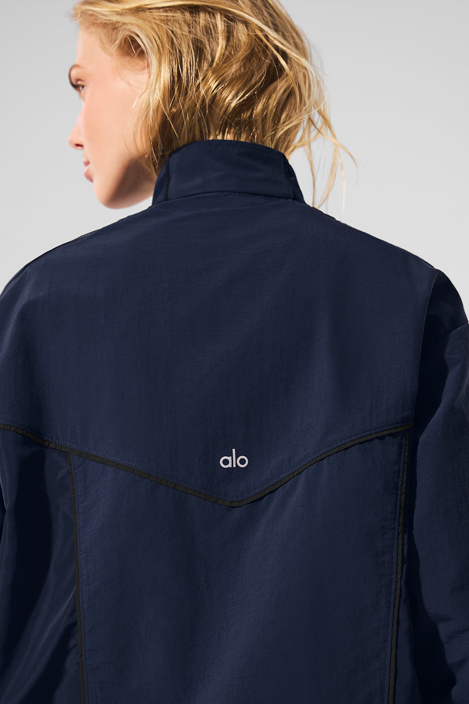 Alo Yoga Origin Full-Zip Track Jacket - Navy/Black
