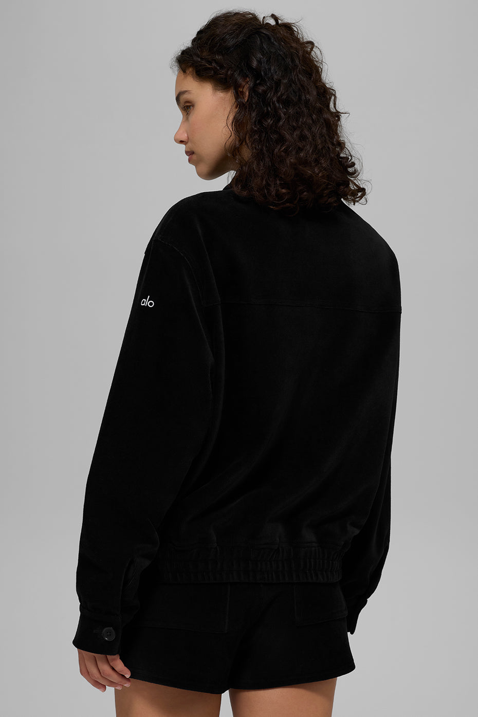 Alo Yoga Micro Corduroy On Duty Jacket - Black