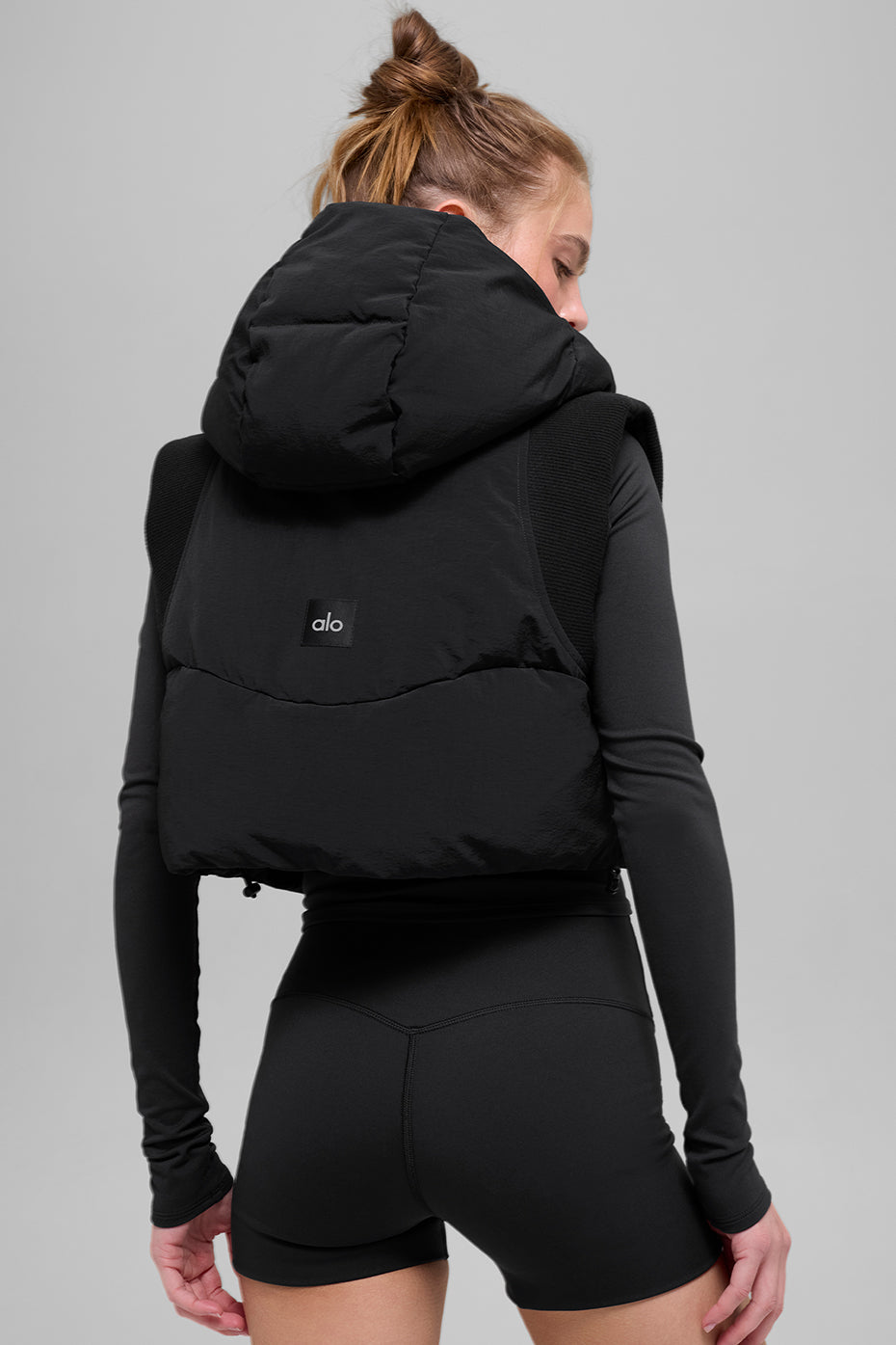 Alo Yoga Fast Lane Puffer Vest - Black