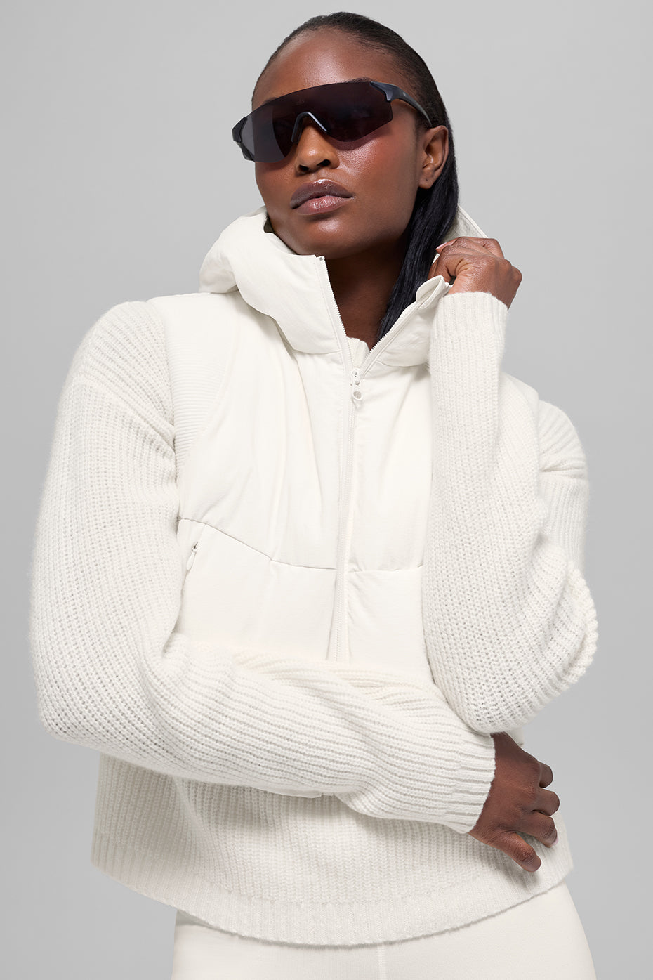 Alo Yoga Fast Lane Puffer Vest - Ivory