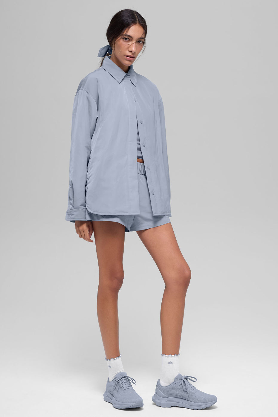 Alo Yoga Socialite Shacket - Winter Frost