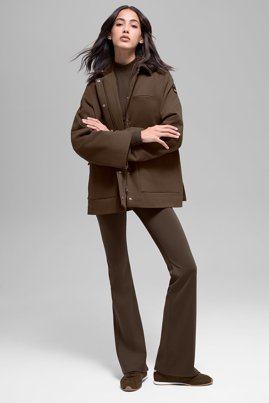 Alo Yoga Twill Barn Jacket - Espresso