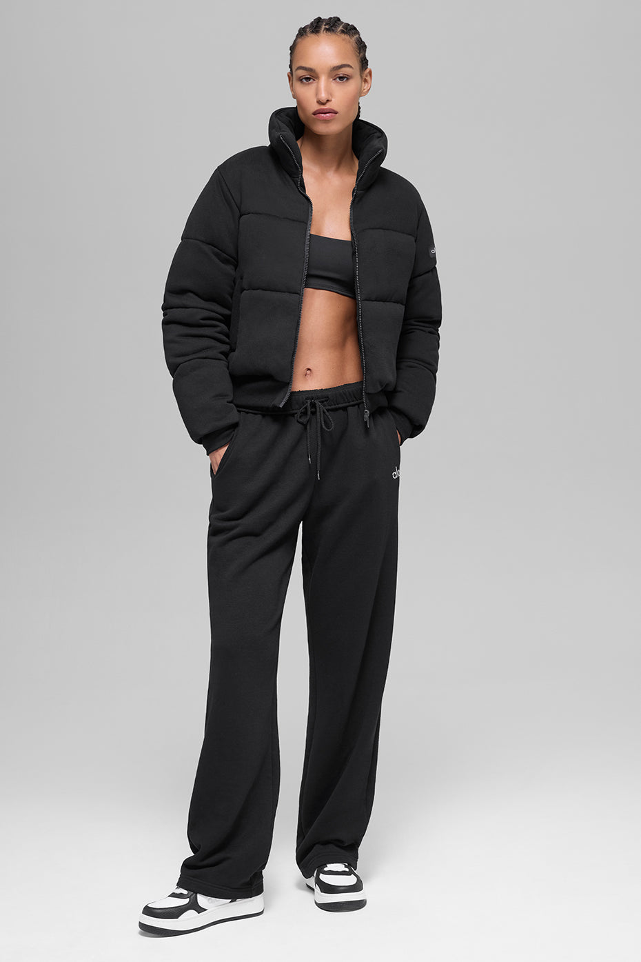 Alo Yoga Sweatshirt Puffer - Black
