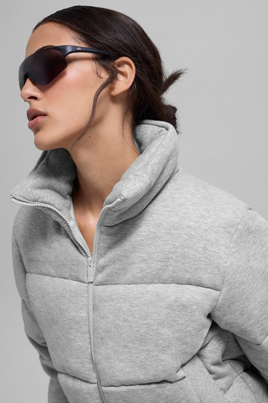 Alo Yoga Sweatshirt Puffer - Athletic Heather Grey