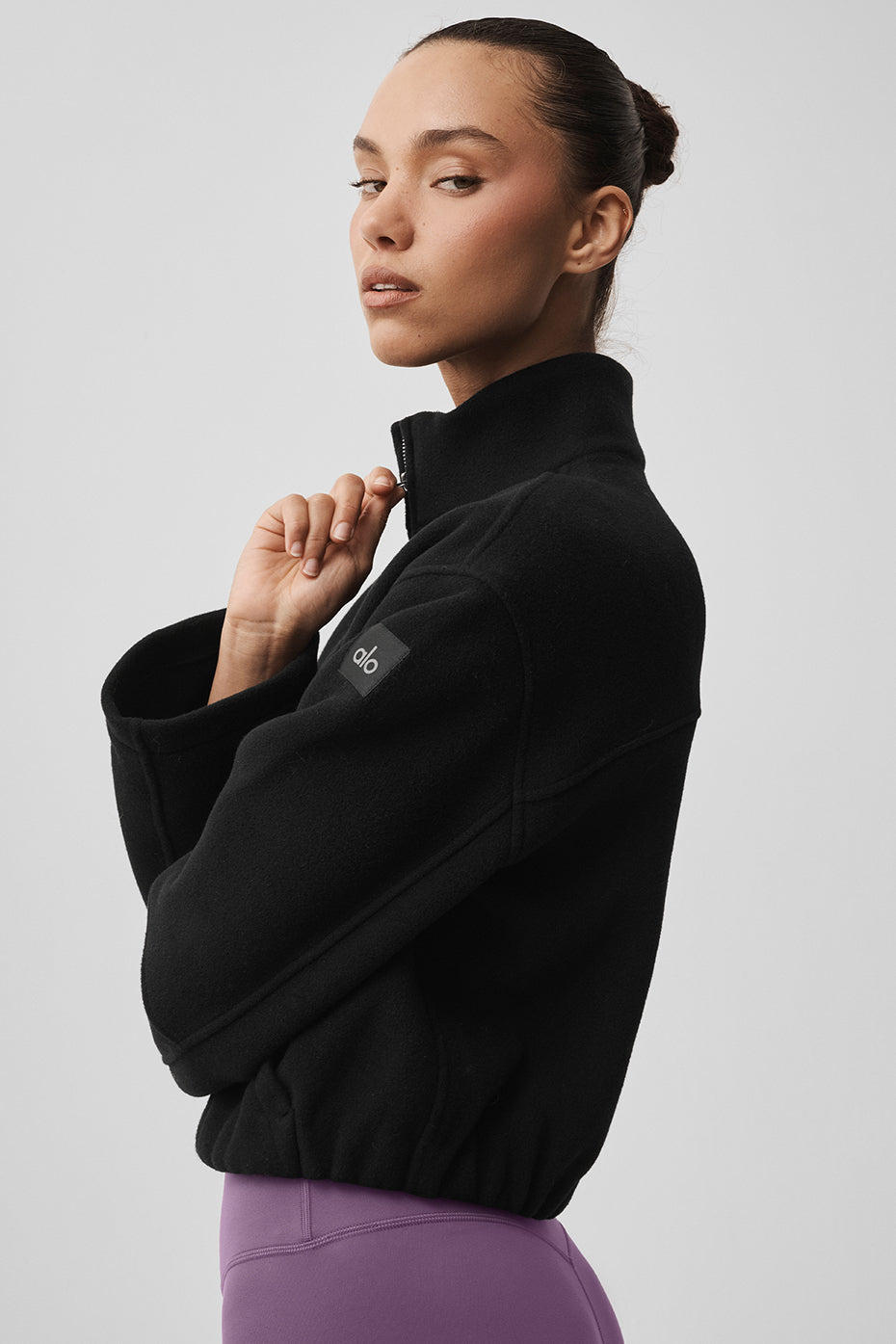 Alo Yoga Double Face Wool City Girl Jacket - Black