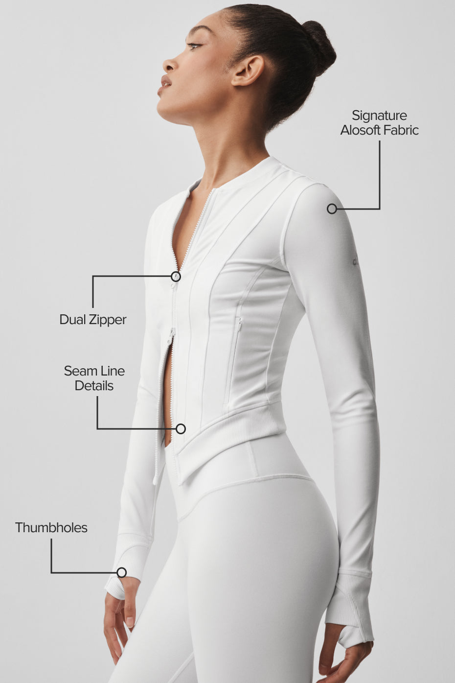 Alo Yoga Alosoft Recharge Jacket - White