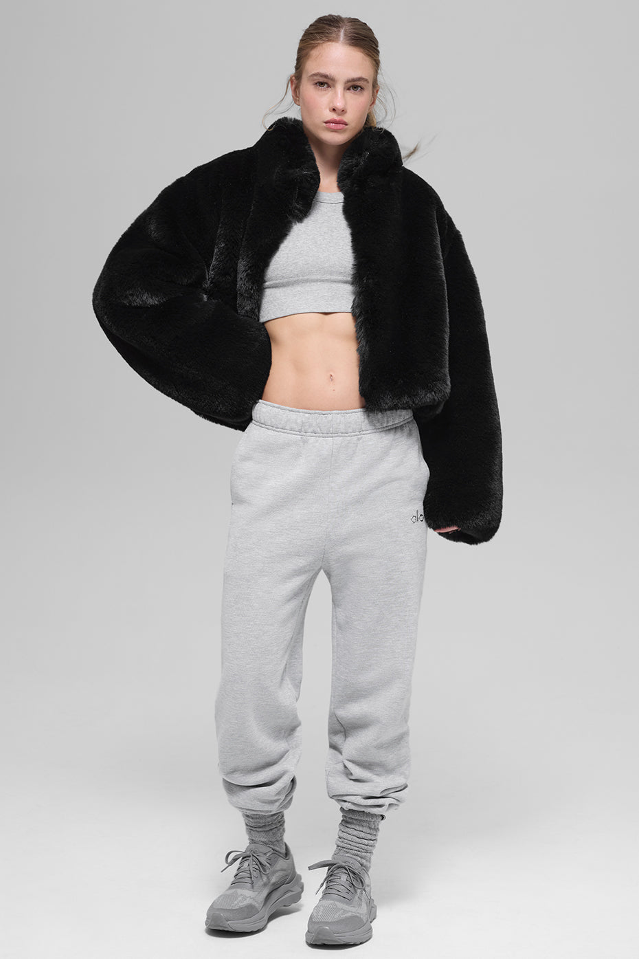 Alo Yoga Faux Fur Allure Jacket - Black