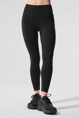 Alo Yoga Alosoft High-Waist 7/8 Highlight Legging - Black