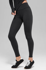 Alo Yoga Airbrush Winter Warm High-Waist Nocturne Legging - Black